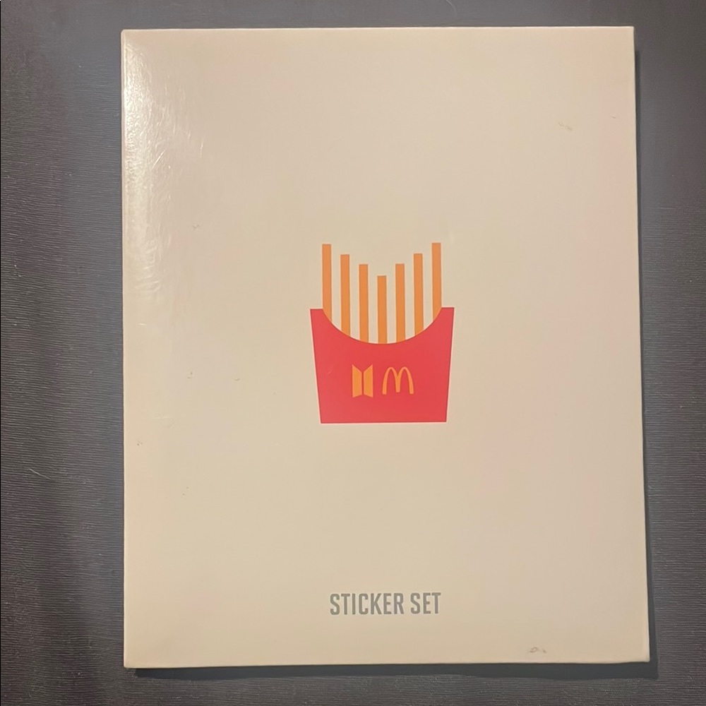 BTS X McDonalds Collab NEW Unopened Sticker Set